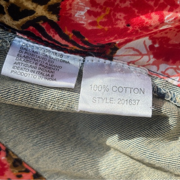 Vintage Antica Sartoria Women’s Denim Jacket Embroidered Unique See Desc!) - Picture 13 of 15